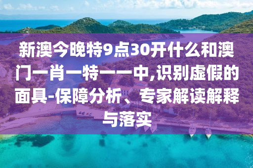 新澳今晚特9點(diǎn)30開(kāi)什么和澳門(mén)一肖一特一一中,識(shí)別虛假的面具-保障分析、專(zhuān)家解讀解釋與落實(shí)
